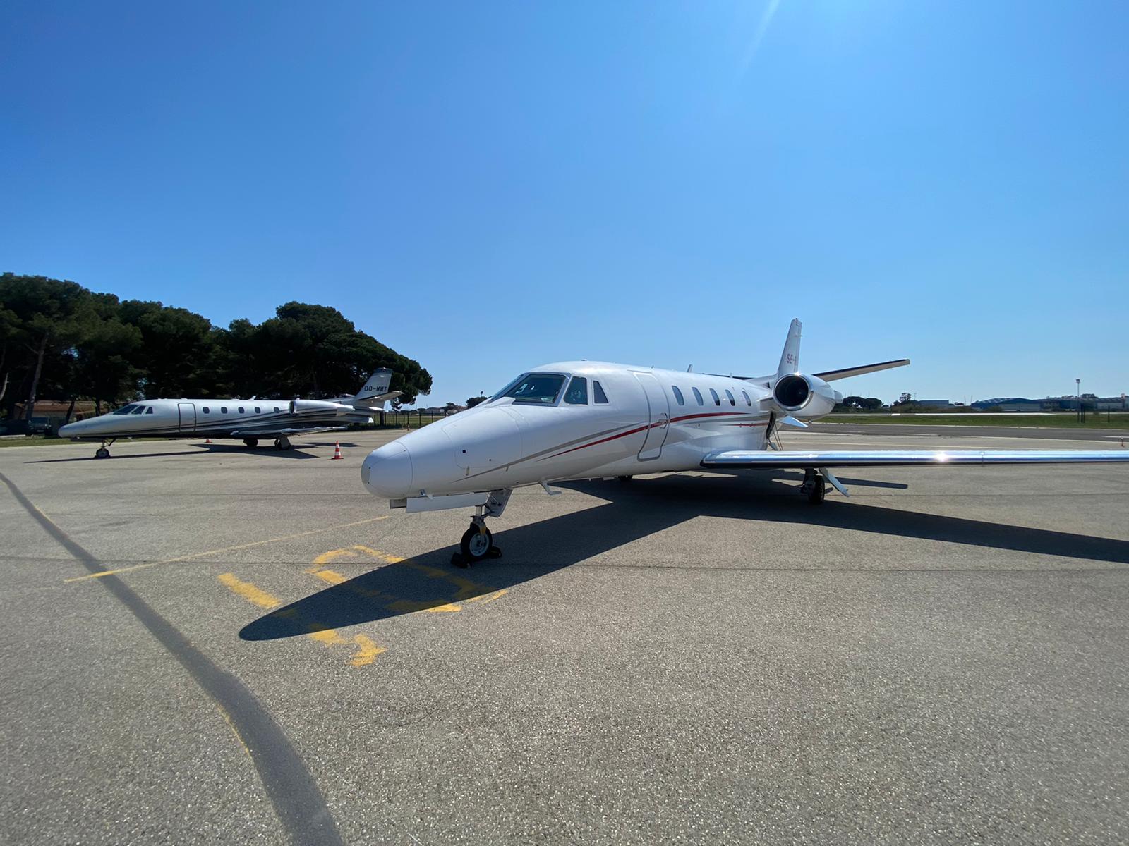 Citation XLS at Cannes Airport